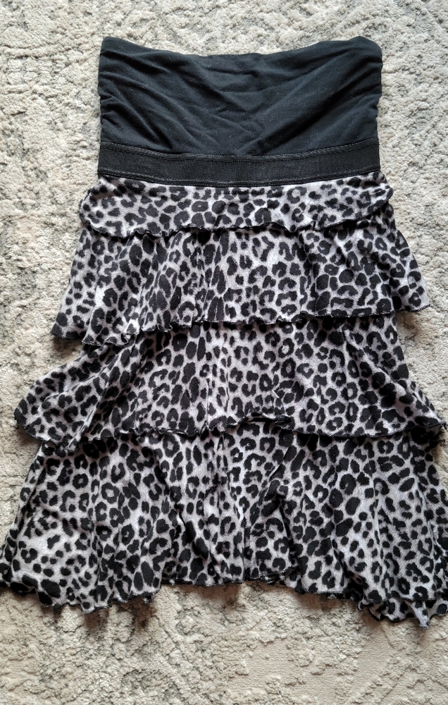 Cheetah print mini dress
